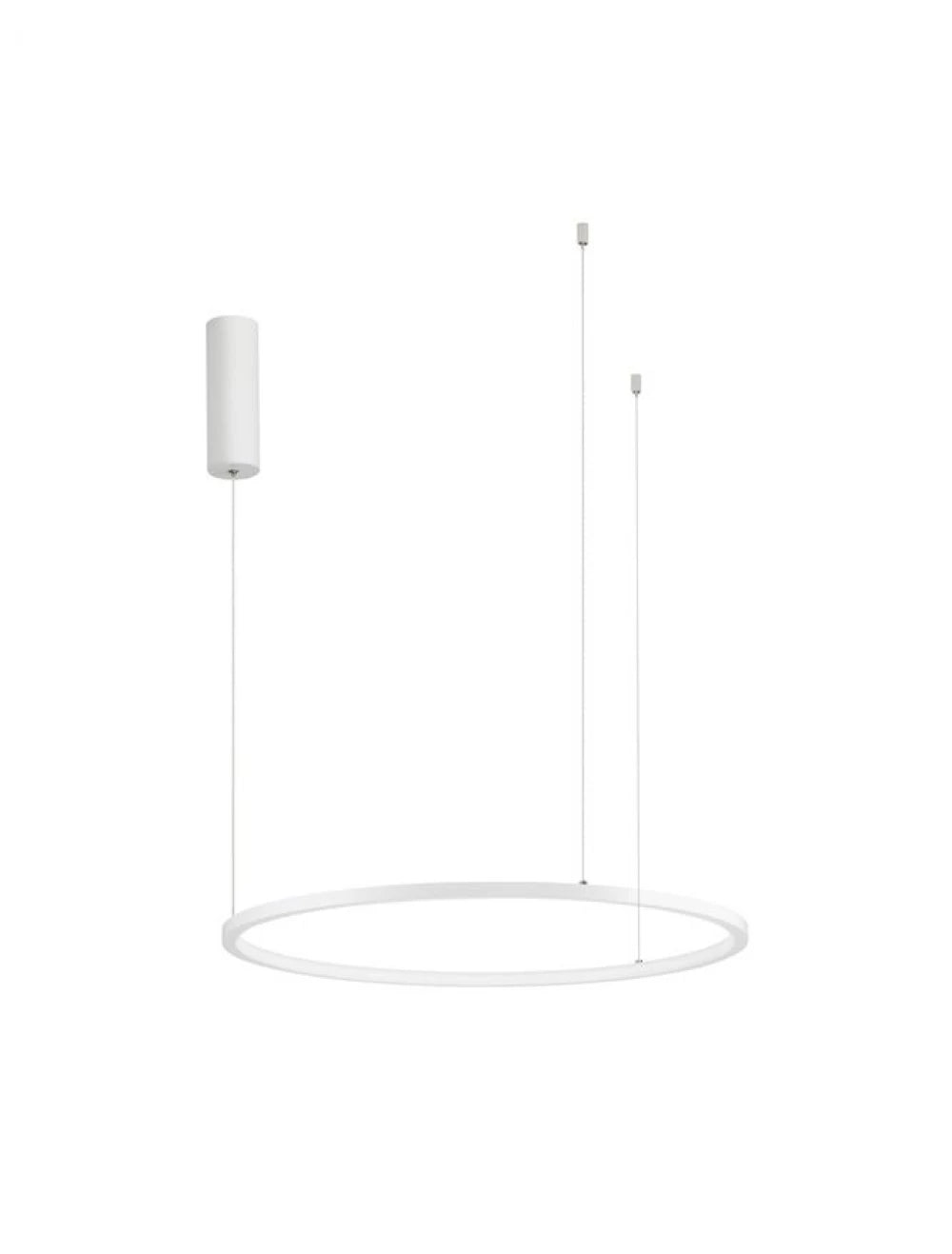 Lustra structura din Aluminiu Alb si abajur din Acrilic  H200xL60cm IP20 37W 1274lm 3000k TARQUIN