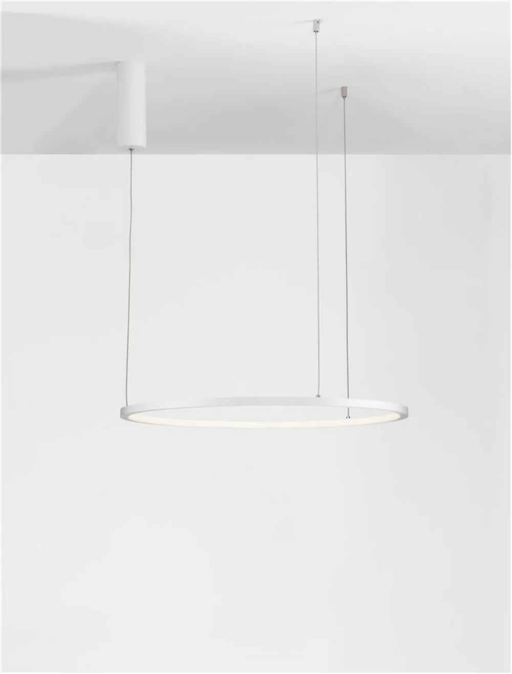 Lustra structura din Aluminiu Alb si abajur din Acrilic  H200xL60cm IP20 37W 1274lm 3000k TARQUIN