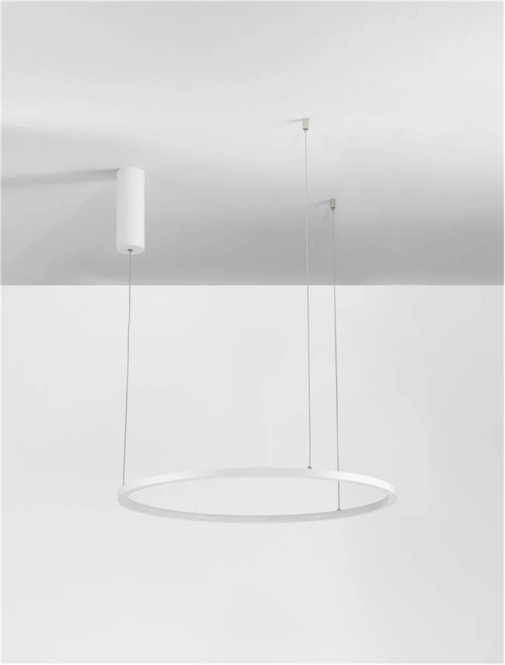 Lustra structura din Aluminiu Alb si abajur din Acrilic  H200xL60cm IP20 37W 1274lm 3000k TARQUIN