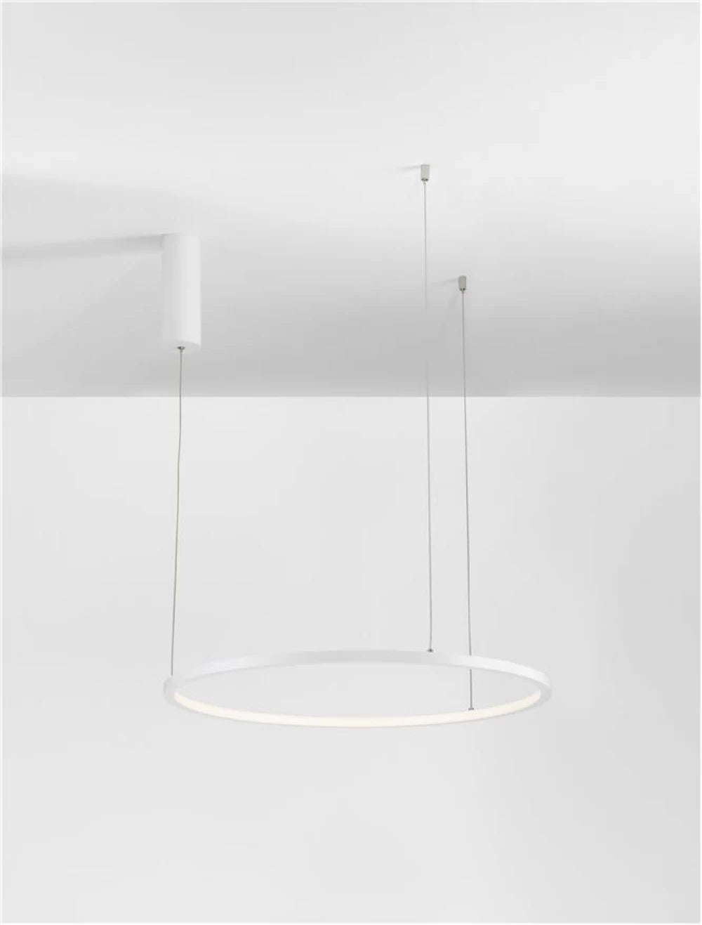 Lustra structura din Aluminiu Alb si abajur din Acrilic  H200xL60cm IP20 37W 1274lm 3000k TARQUIN