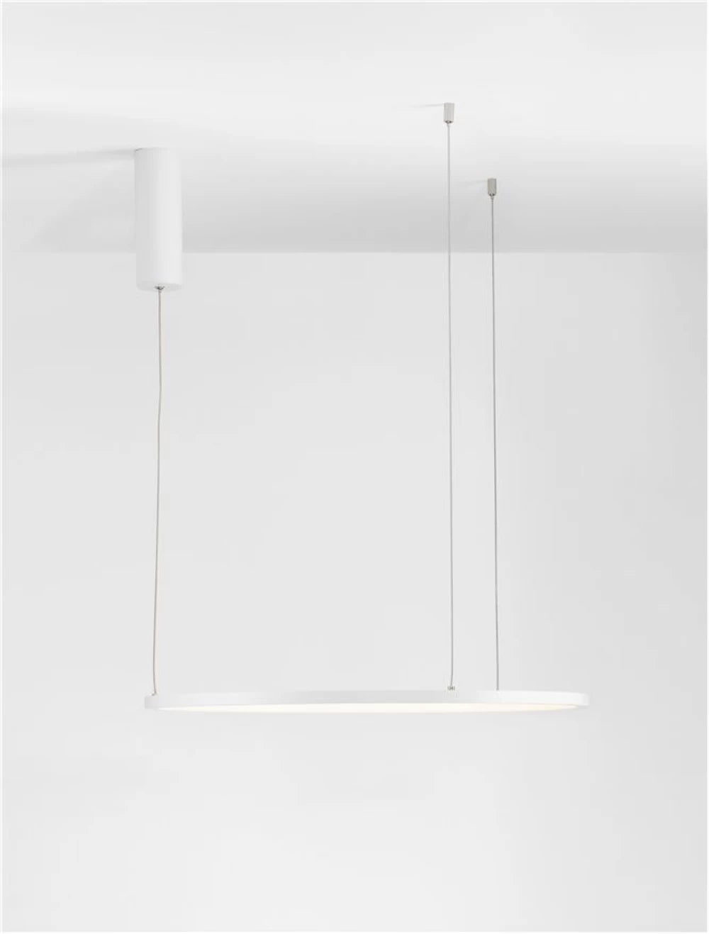 Lustra structura din Aluminiu Alb si abajur din Acrilic  H200xL60cm IP20 37W 1274lm 3000k TARQUIN