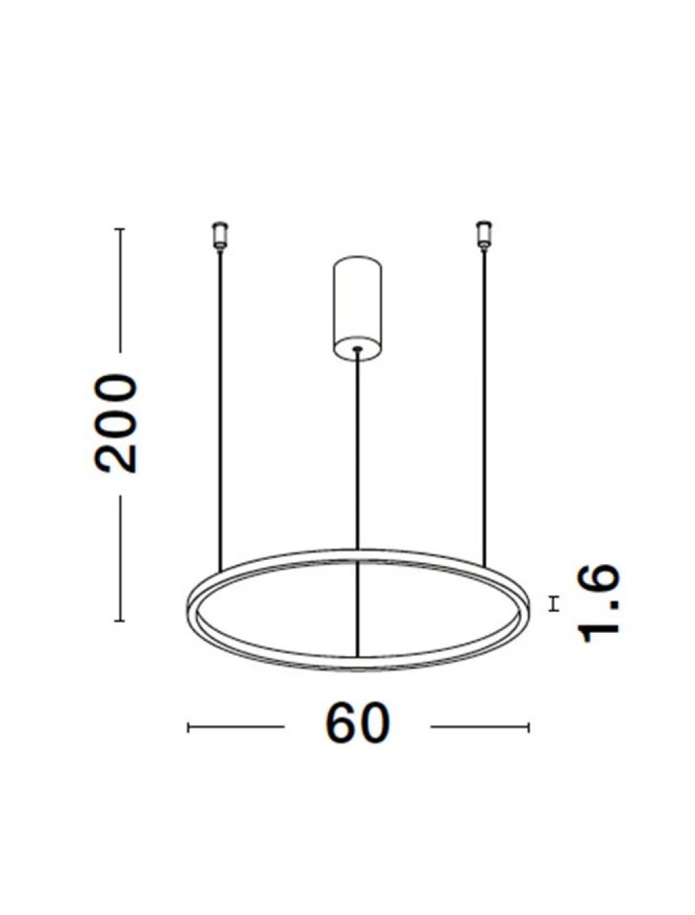 Lustra structura din Aluminiu Alb si abajur din Acrilic  H200xL60cm IP20 37W 1274lm 3000k TARQUIN