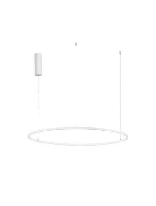 Lustra structura din Aluminiu Alb si abajur din Acrilic  H200xL80cm IP20 46W 1708lm 3000k TARQUIN