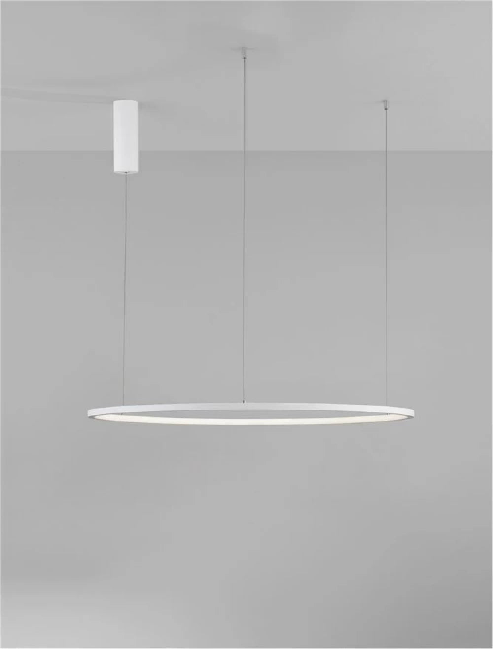 Lustra structura din Aluminiu Alb si abajur din Acrilic  H200xL80cm IP20 46W 1708lm 3000k TARQUIN