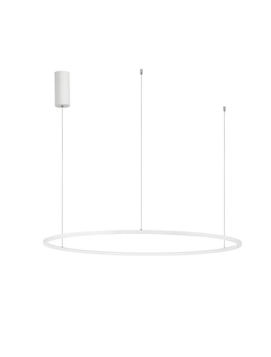 Lustra structura din Aluminiu Alb si abajur din Acrilic  H200xL100cm IP20 59W 2144lm 3000k TARQUIN