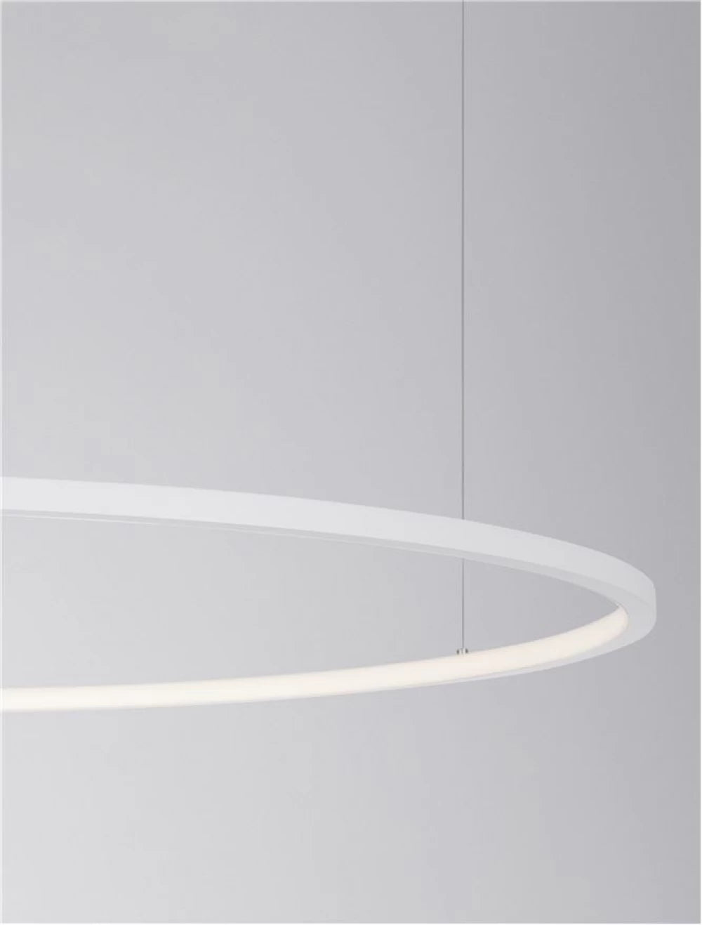 Lustra structura din Aluminiu Alb si abajur din Acrilic  H200xL100cm IP20 59W 2144lm 3000k TARQUIN