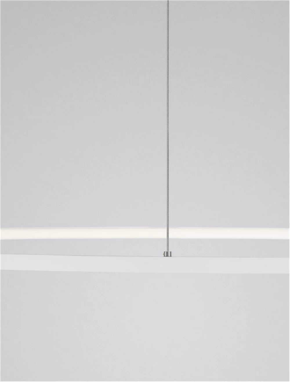 Lustra structura din Aluminiu Alb si abajur din Acrilic  H200xL100cm IP20 59W 2144lm 3000k TARQUIN