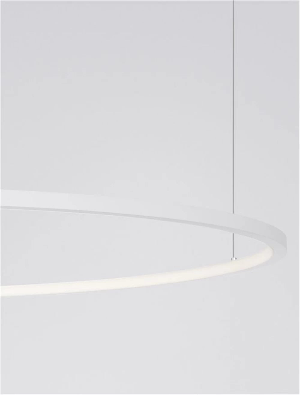 Lustra structura din Aluminiu Alb si abajur din Acrilic  H200xL100cm IP20 59W 2144lm 3000k TARQUIN