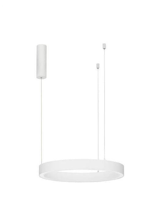 Lustra structura din Aluminiu Alb si abajur din Acrilic  H200xL60cm IP20 40W 2153lm 3000k STING