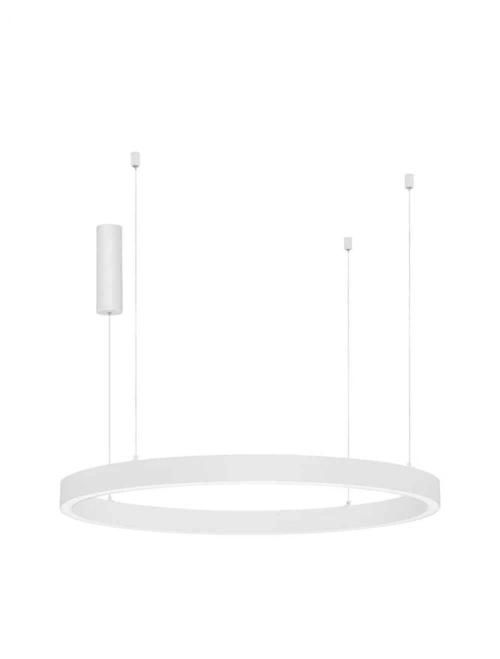 Lustra structura din Aluminiu Alb si abajur din Acrilic  H200xL100cm IP20 60W 3389lm 3000k STING