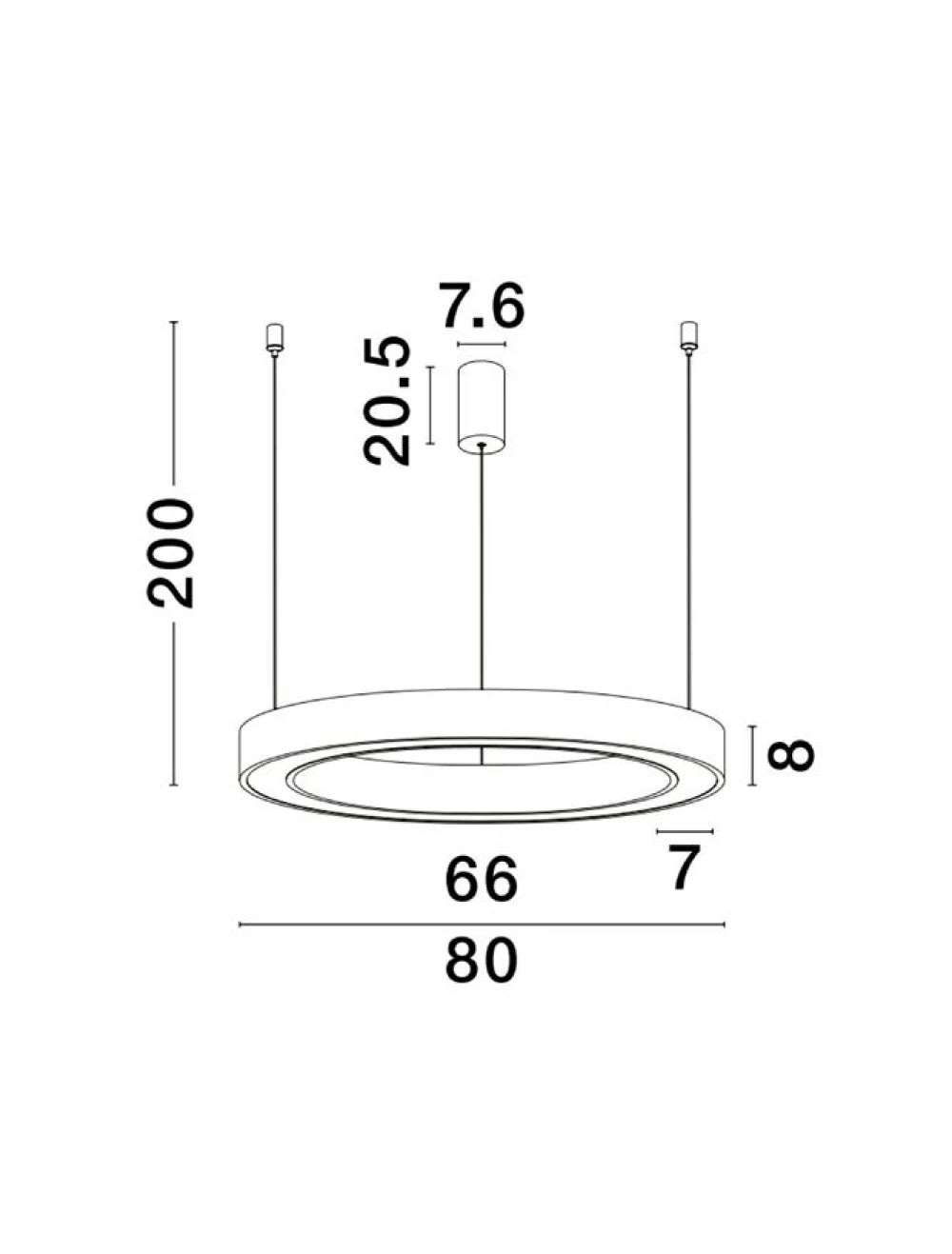 Lustra structura din Aluminiu Auriu si abajur din Acrilic Alb H200xL80cm IP20 59W 4076lm 2700-4000k MORBIDO