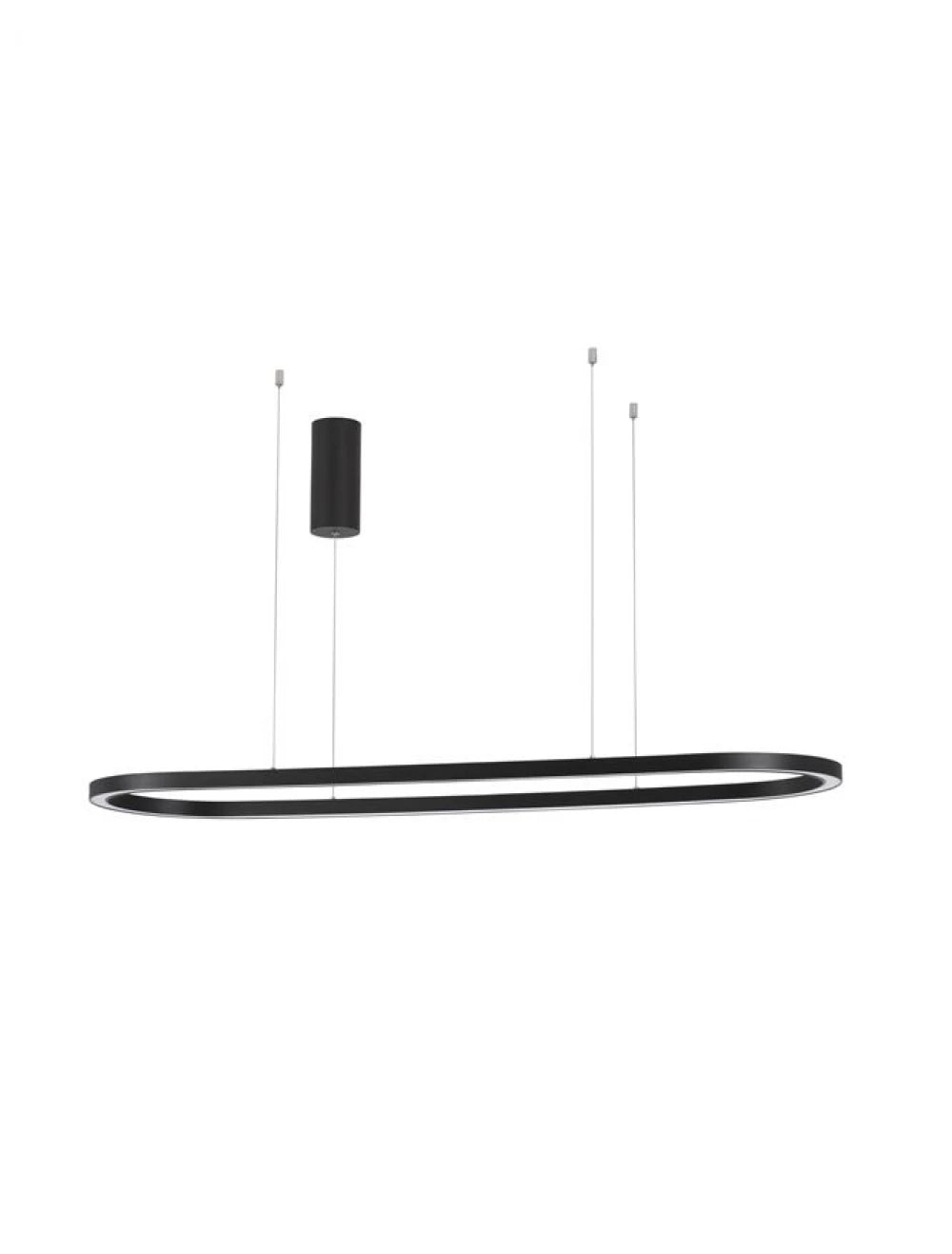Lustra din Aluminiu Negru H200xL120cm IP20 56W 6989lm 3000k CUPPE