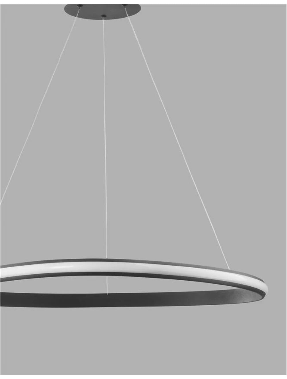 Lustra din Aluminiu Negru H120xL74cm IP20 32W 2177lm 3000k ARIES