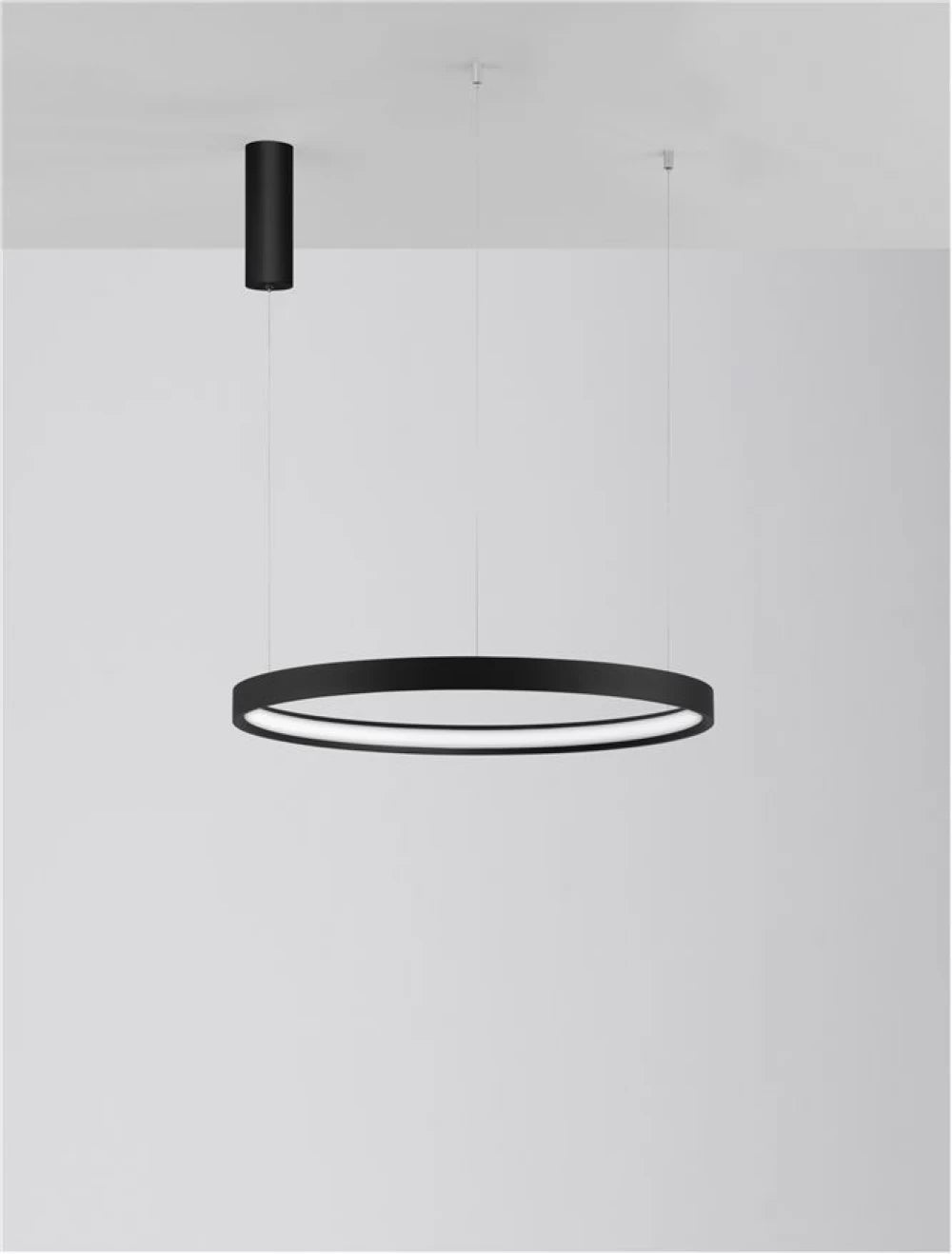 Lustra din Aluminiu Negru H150xL60cm IP20 40W 2800lm 3000k PERRINE