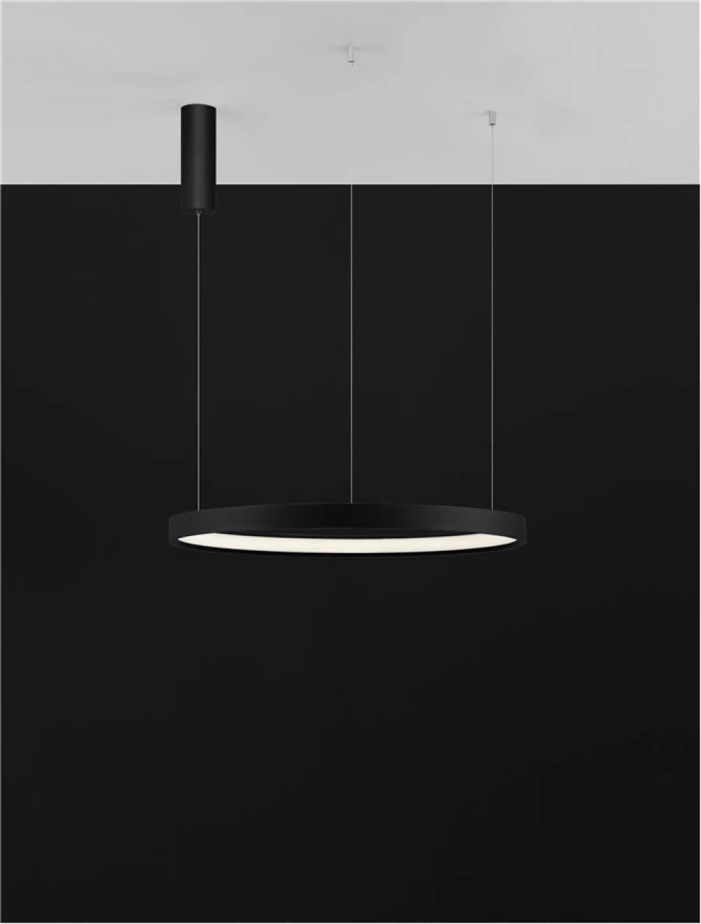 Lustra din Aluminiu Negru H150xL60cm IP20 40W 2800lm 3000k PERRINE