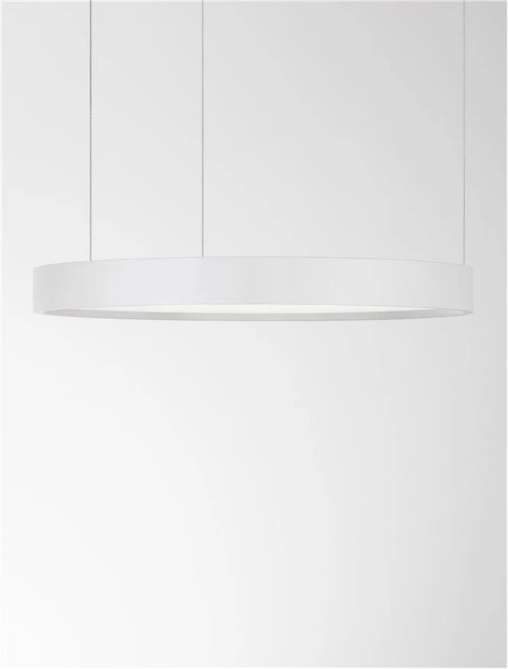 Lustra structura din Aluminiu Alb si abajur din Acrilic  H150xL40cm IP20 22W 1540lm 3000k PERRINE