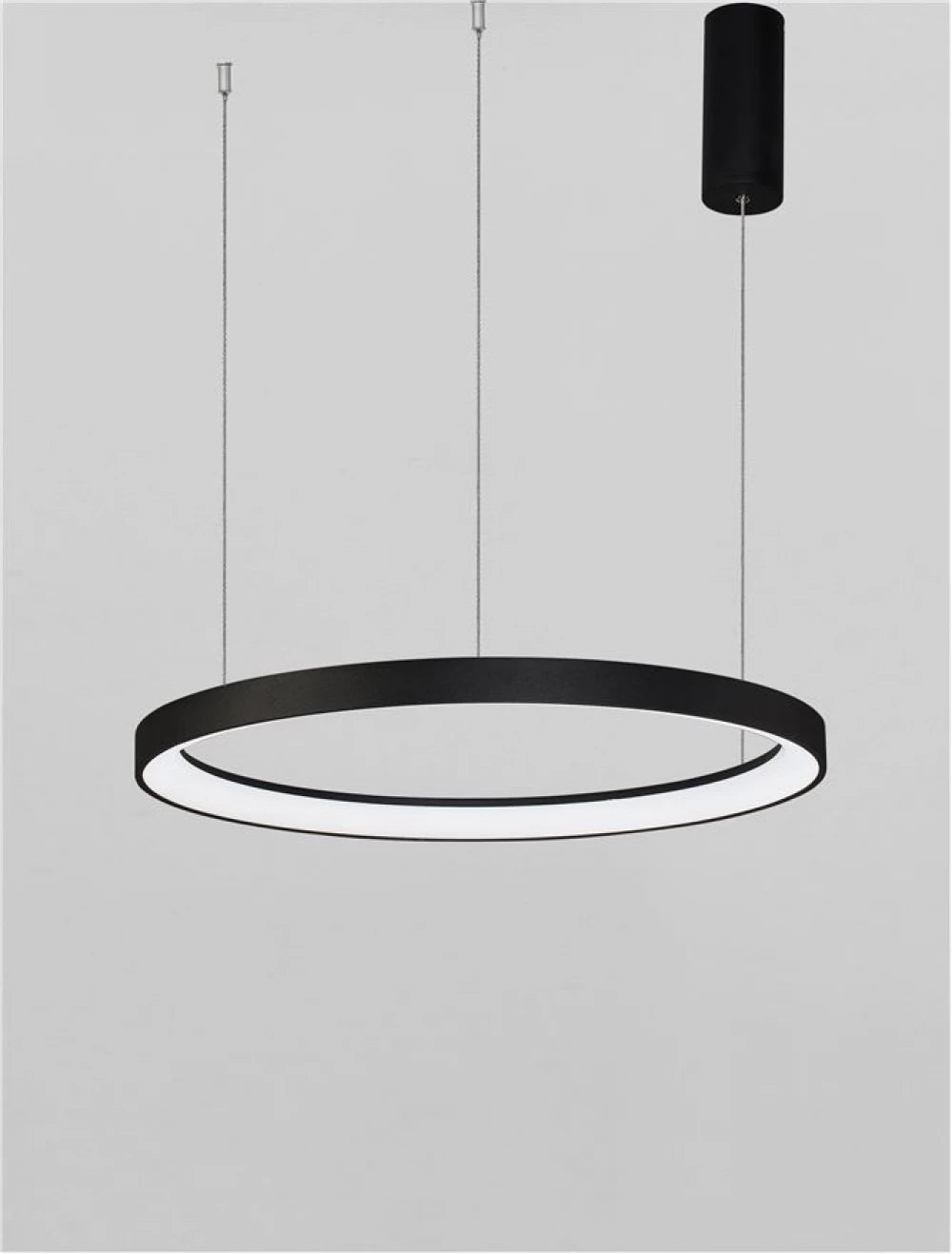 Lustra din Aluminiu Negru H150xL58cm IP20 48W 2773lm 2700k PERTINO