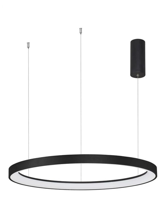 Lustra din Aluminiu Negru H150xL78cm IP20 61W 4235lm 3000k PERTINO