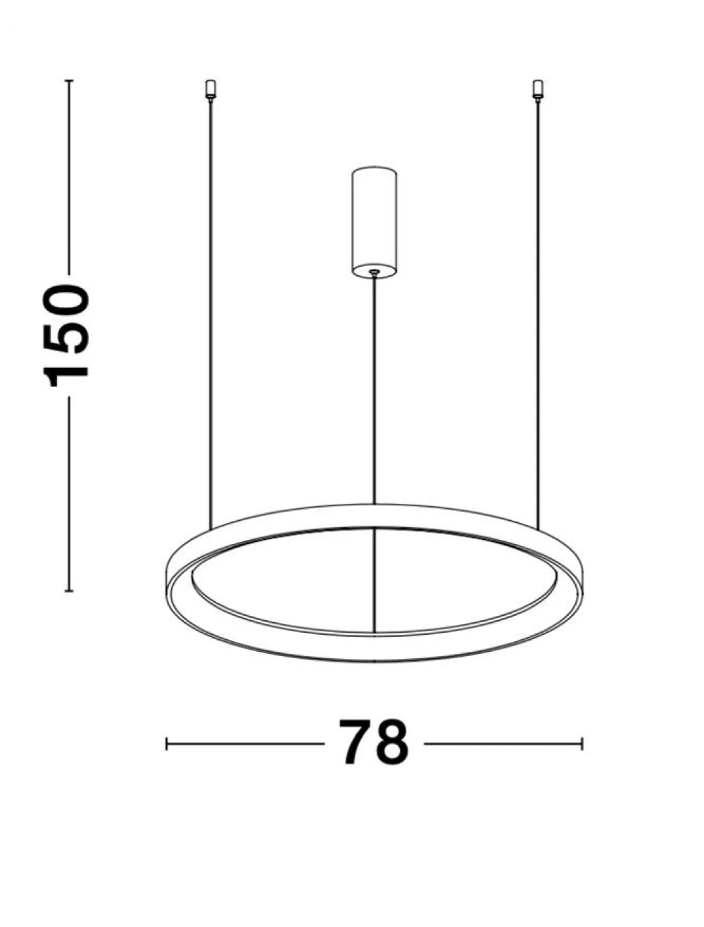 Lustra structura din Aluminiu Alb si abajur din Acrilic  H150xL78cm IP20 61W 4235lm 3000k PERTINO