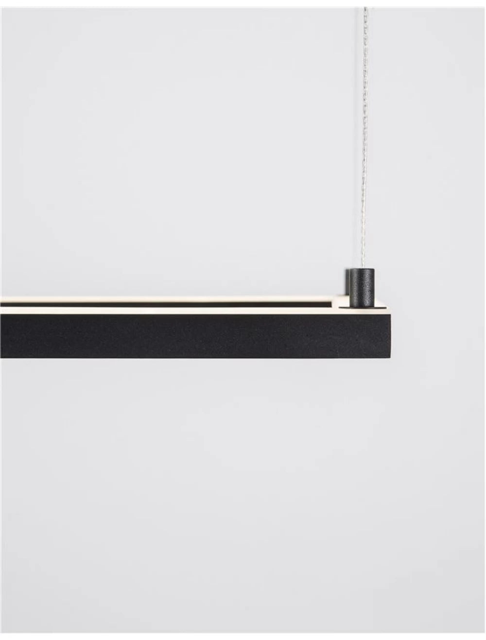 Lustra din Aluminiu Negru H120xL50cm IP20 30W 2188lm 3000k ETERNA