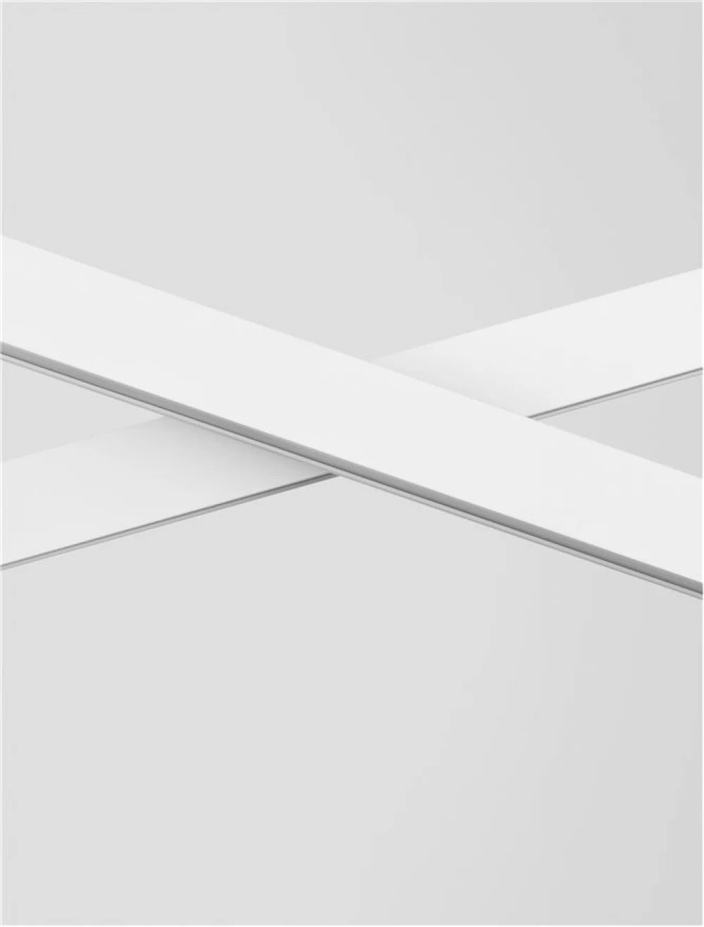 Lustra structura din Aluminiu Alb si abajur din Acrilic  H120xL100cm IP20 40W 1428lm 3000k X-LINE