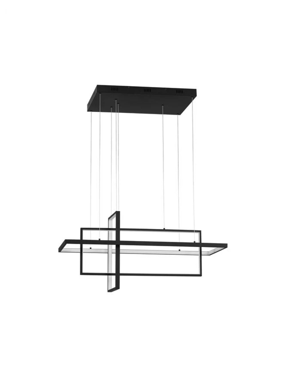 Lustra din Aluminiu Negru H120xL80cm IP20 59W 2129lm 2700-3500-5000k CLEA