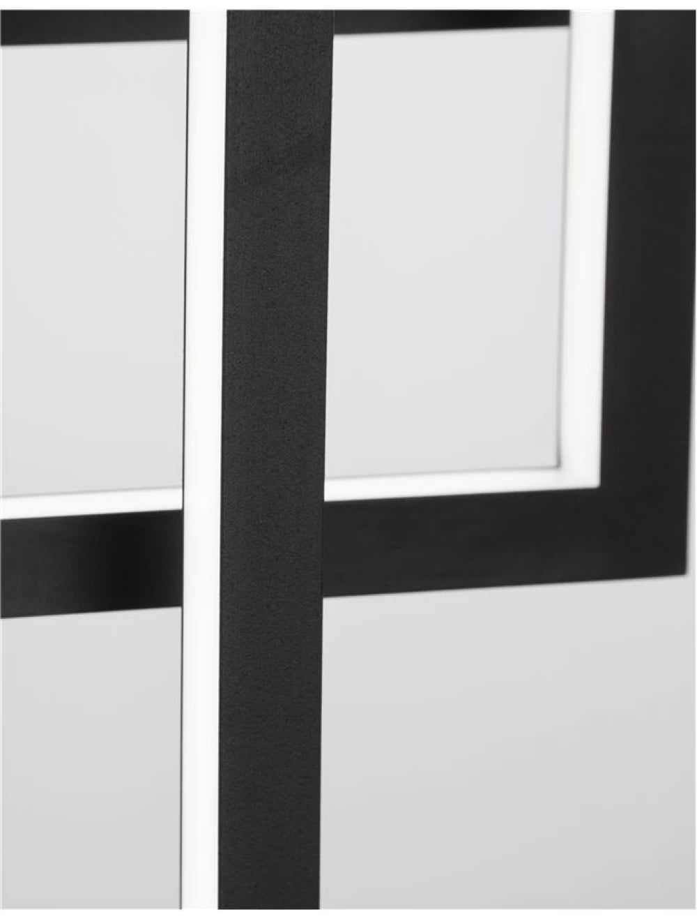 Lustra din Aluminiu Negru H160xL120cm IP20 91W 4860lm 3000k CORNICE