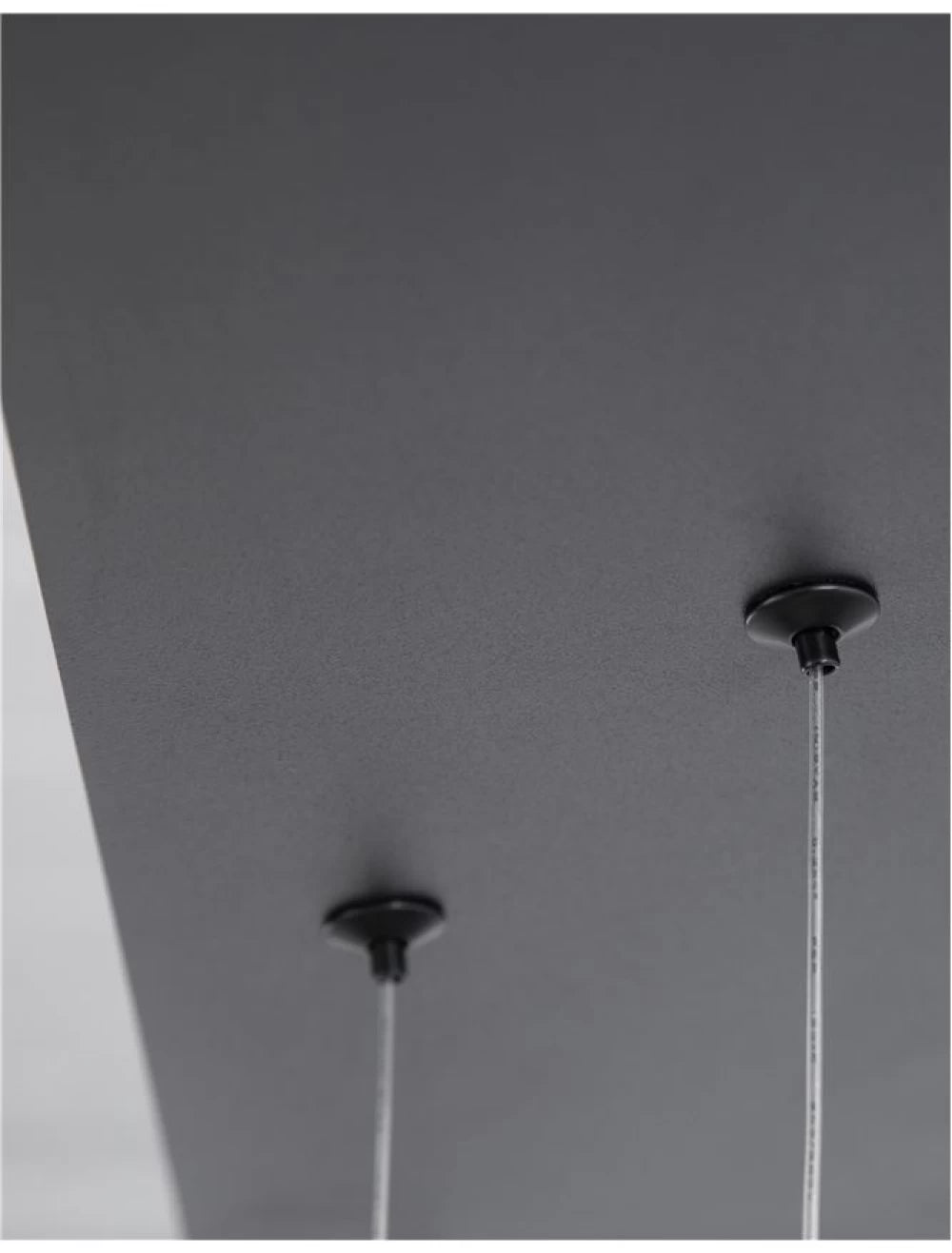 Lustra din Aluminiu Negru H160xL120cm IP20 91W 4860lm 3000k CORNICE