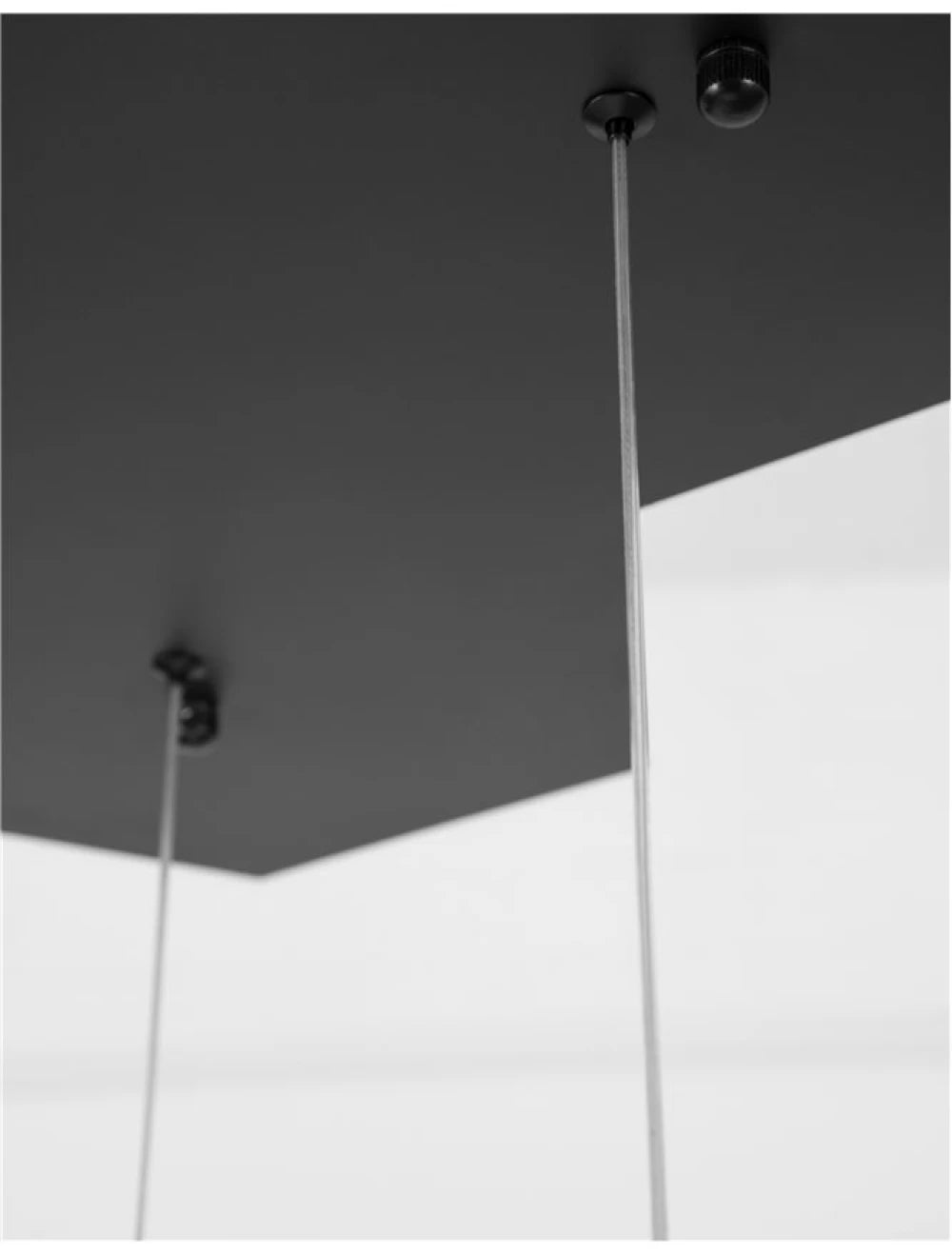 Lustra din Aluminiu Negru H156xL56cm IP20 72W 5040lm 3000k GABBIA