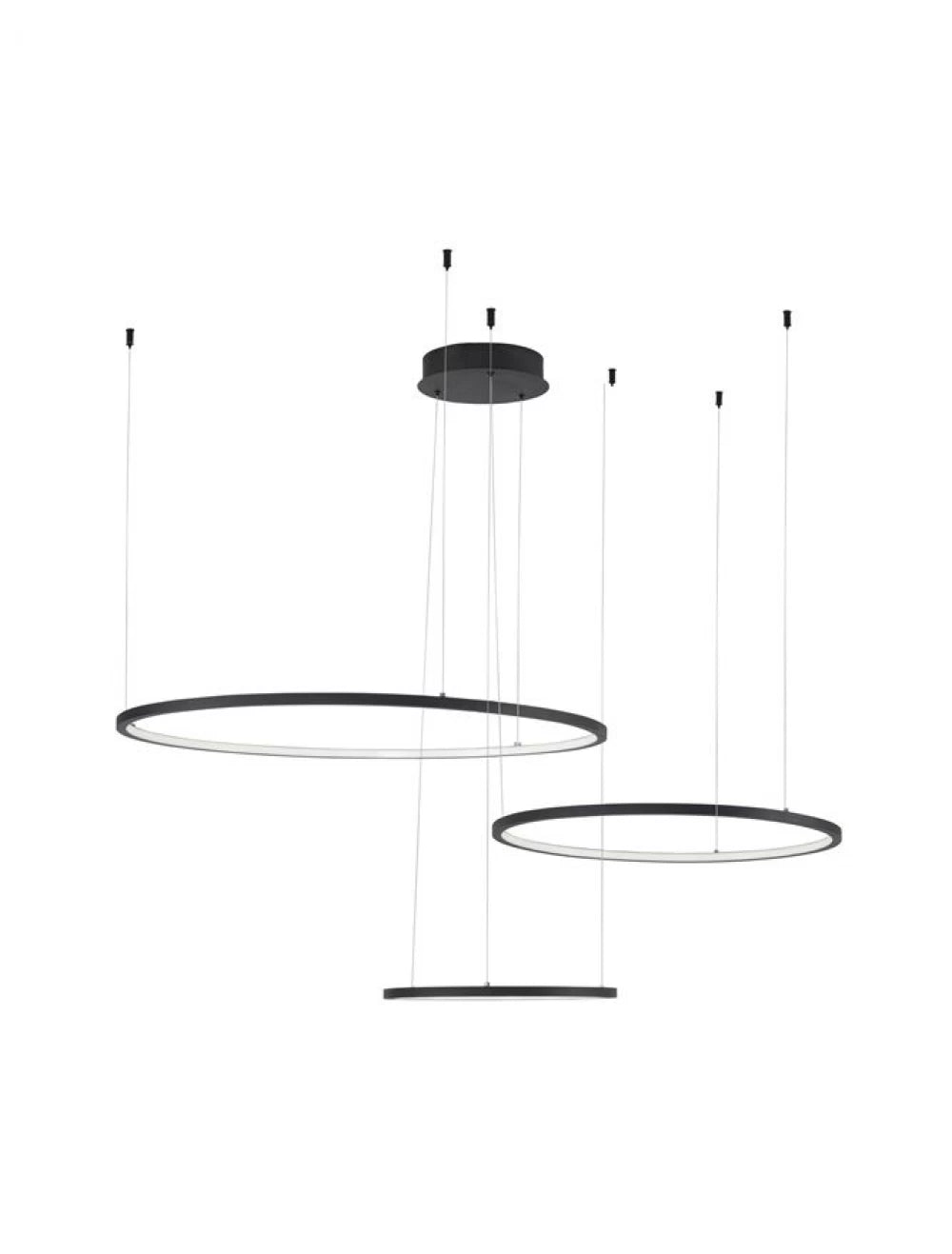 Lustra din Aluminiu Negru H150xL180cm IP20 80W 5600lm 3000k PURPLE