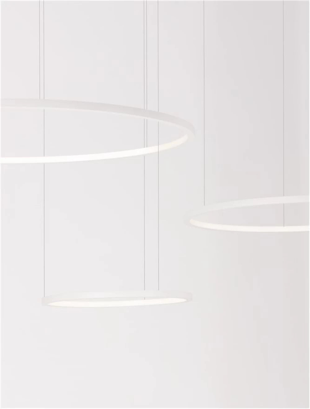 Lustra structura din Aluminiu Alb si abajur din Acrilic  H150xL180cm IP20 80W 5600lm 3000k PURPLE