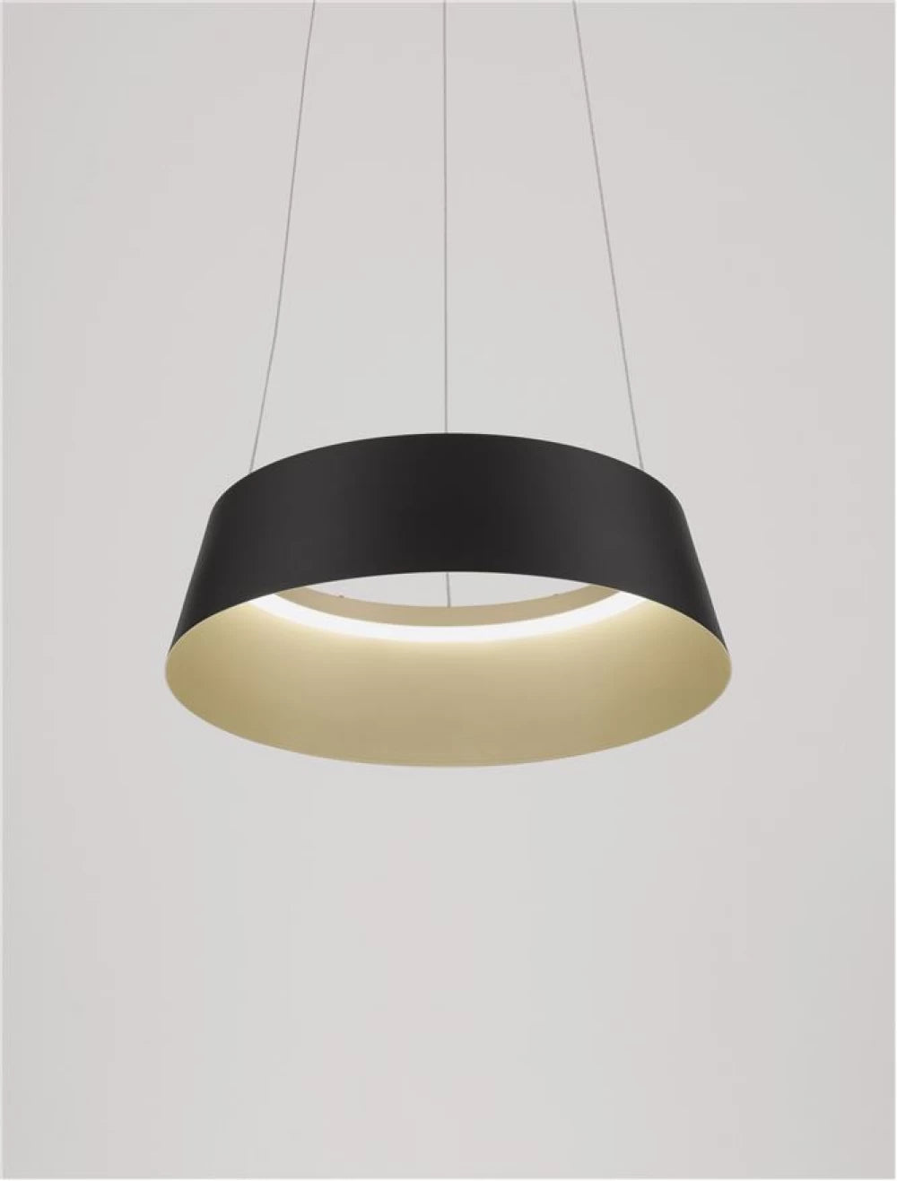 Lustra din Aluminiu Negru/Auriu H200xL42cm IP20 42W 1279lm 3000k ALBA