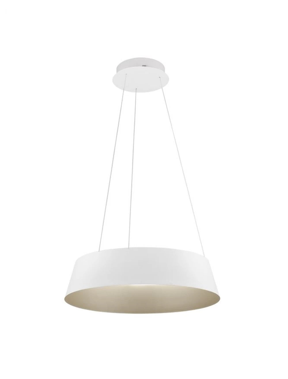 Lustra din Aluminiu Alb/Auriu H200xL54cm IP20 53W 1982lm 3000k ALBA
