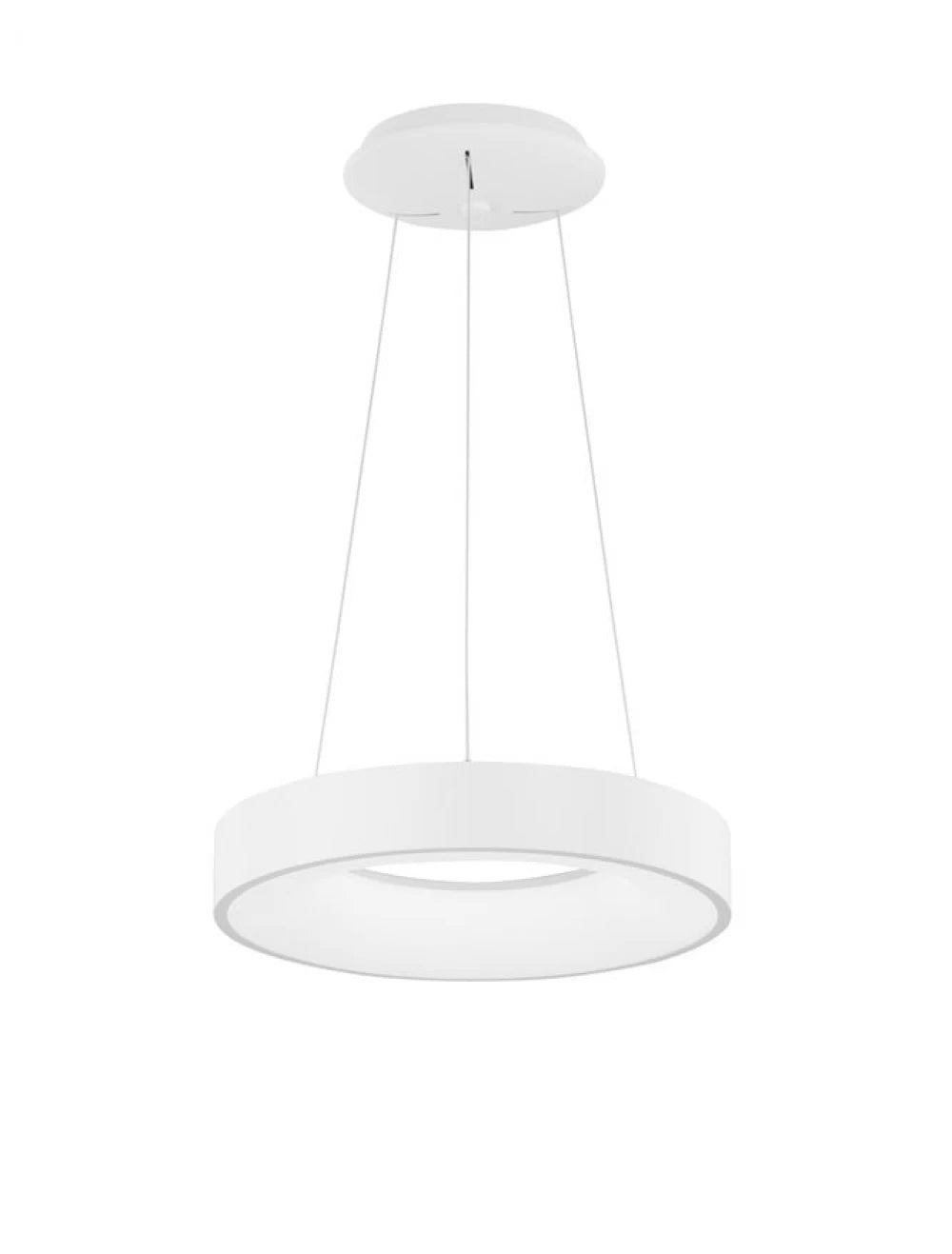 Lustra structura din Aluminiu Alb si abajur din Acrilic  H120xL38cm IP20 30W 1845lm 3000k RANDO THIN