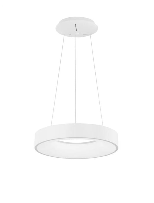 Lustra structura din Aluminiu Alb si abajur din Acrilic  H120xL38cm IP20 30W 1845lm 3000k RANDO THIN