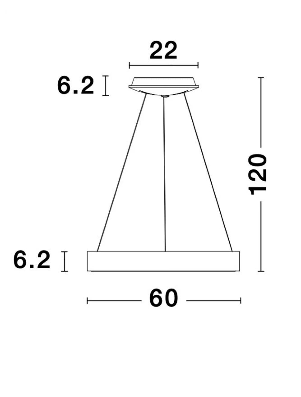 Lustra structura din Aluminiu Maro si abajur din Acrilic Alb H120xL60cm IP20 50W 2864lm 3000k RANDO THIN