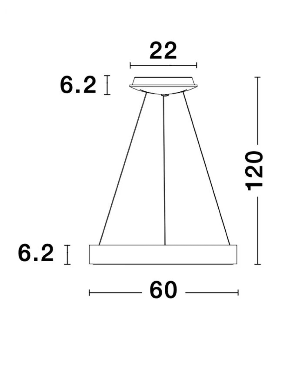 Lustra structura din Aluminiu Auriu si abajur din Acrilic Alb H120xL60cm IP20 50W 2864lm 3000k RANDO THIN