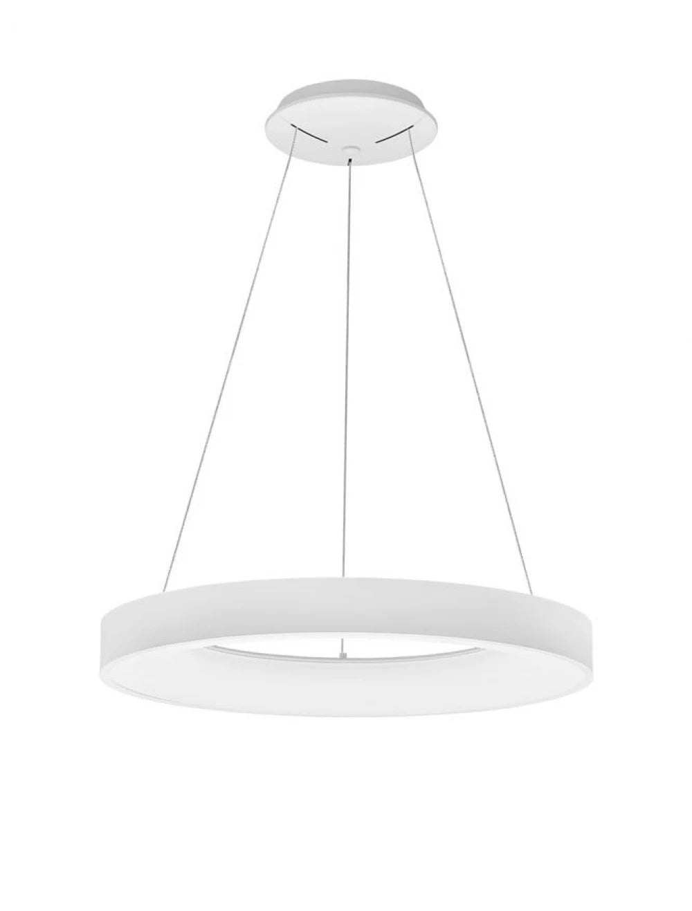 Lustra structura din Aluminiu Alb si abajur din Acrilic  H120xL60cm IP20 50W 2864lm 4000k RANDO THIN