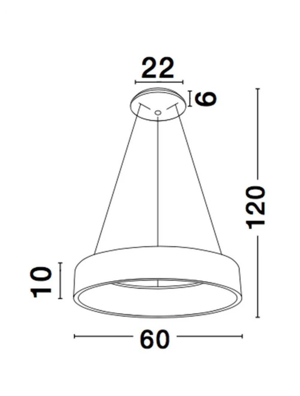 Lustra structura din Aluminiu Negru si abajur din Acrilic Alb H120xL60cm IP20 42W 3010lm 3000k RANDO