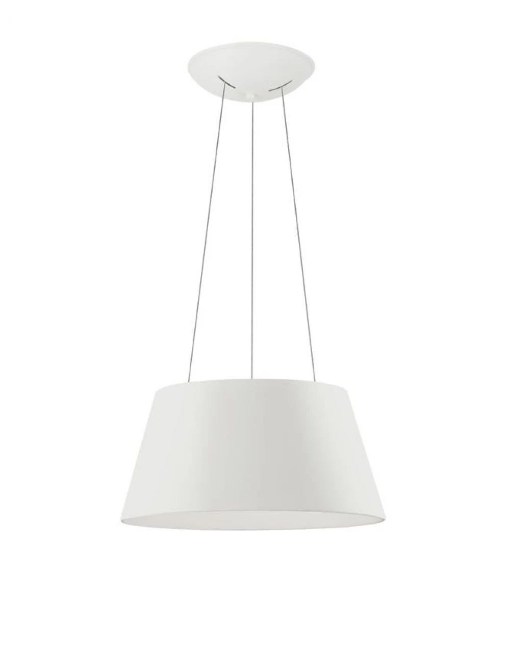 Lustra structura din Metal Alb si abajur din Acrilic Alb H120xL45cm IP20 33W 1680lm 3000k VOLCANO