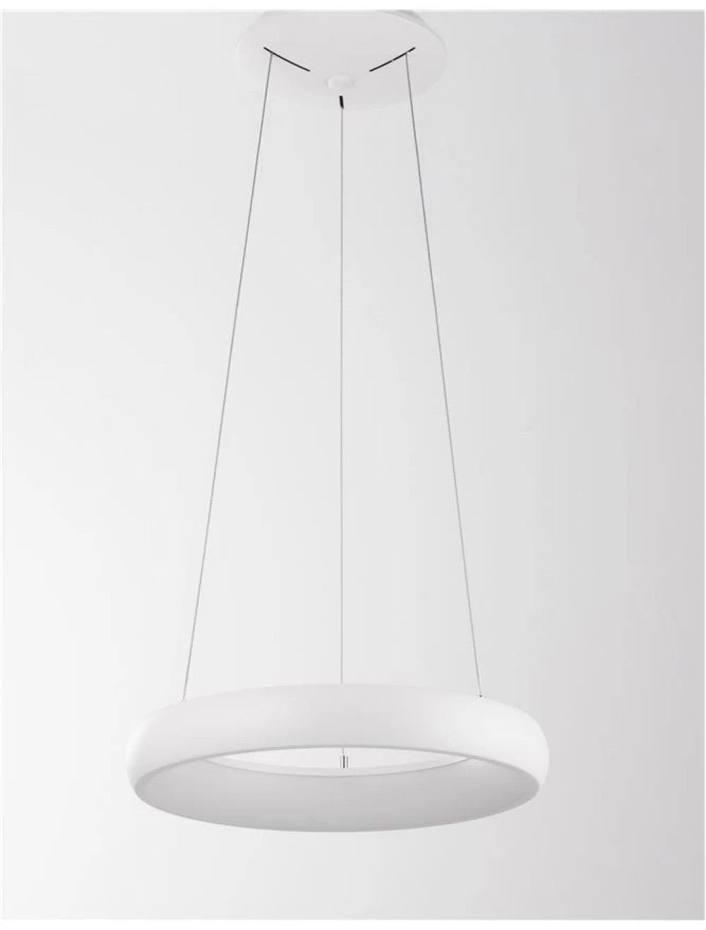 Lustra structura din Aluminiu Alb si abajur din Acrilic  H120xL41cm IP20 32W 1950lm 3000k ALBI