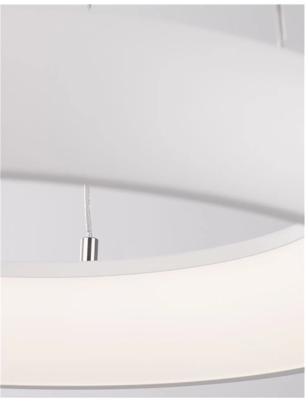 Lustra structura din Aluminiu Alb si abajur din Acrilic  H120xL41cm IP20 32W 1950lm 3000k ALBI