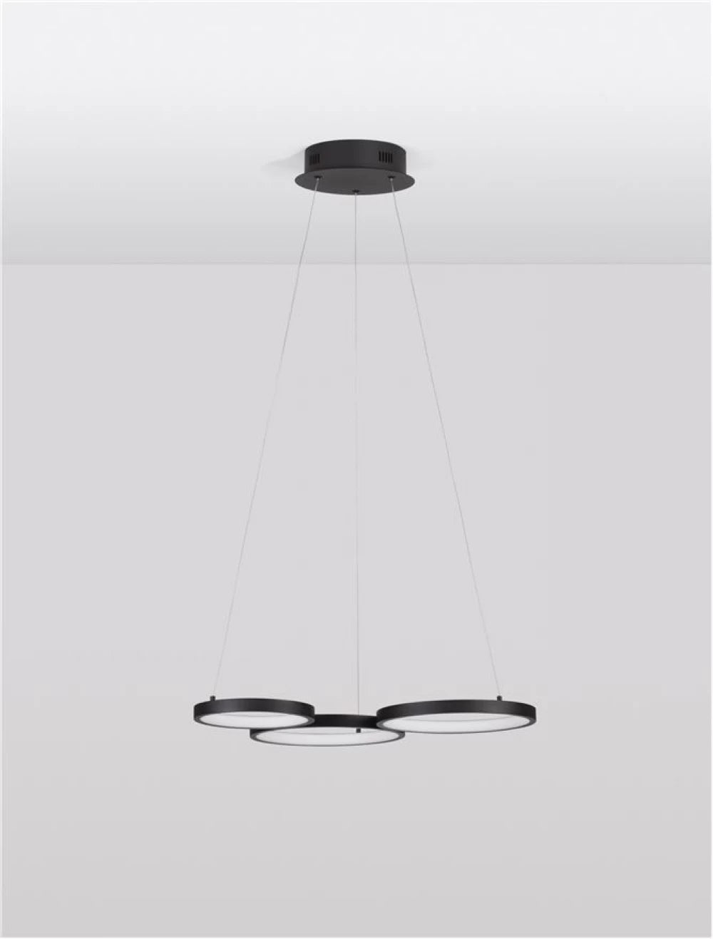 Lustra din Aluminiu Negru H120xL55cm IP20 28W 1900lm 3000k MAGNUS