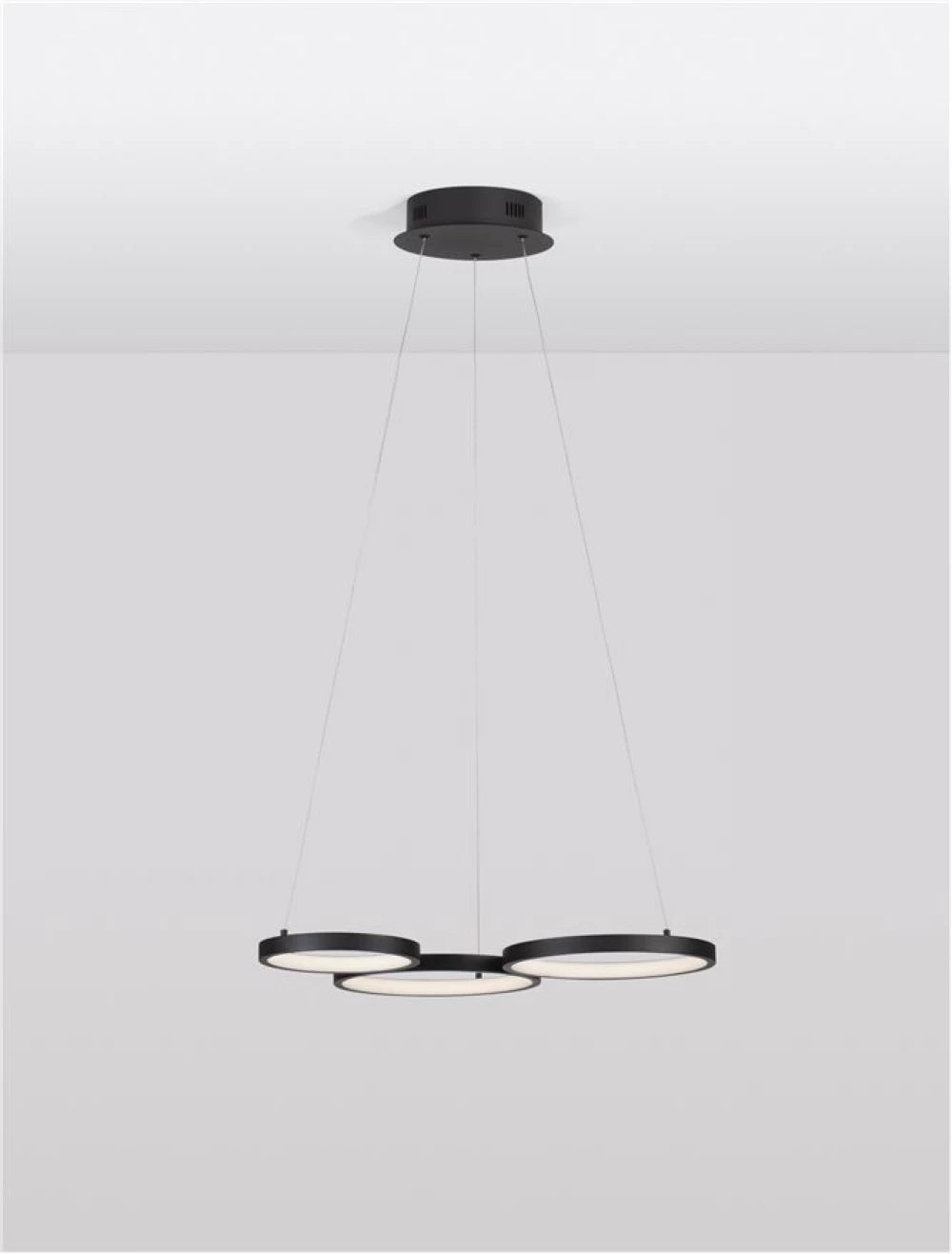 Lustra din Aluminiu Negru H120xL55cm IP20 28W 1900lm 3000k MAGNUS