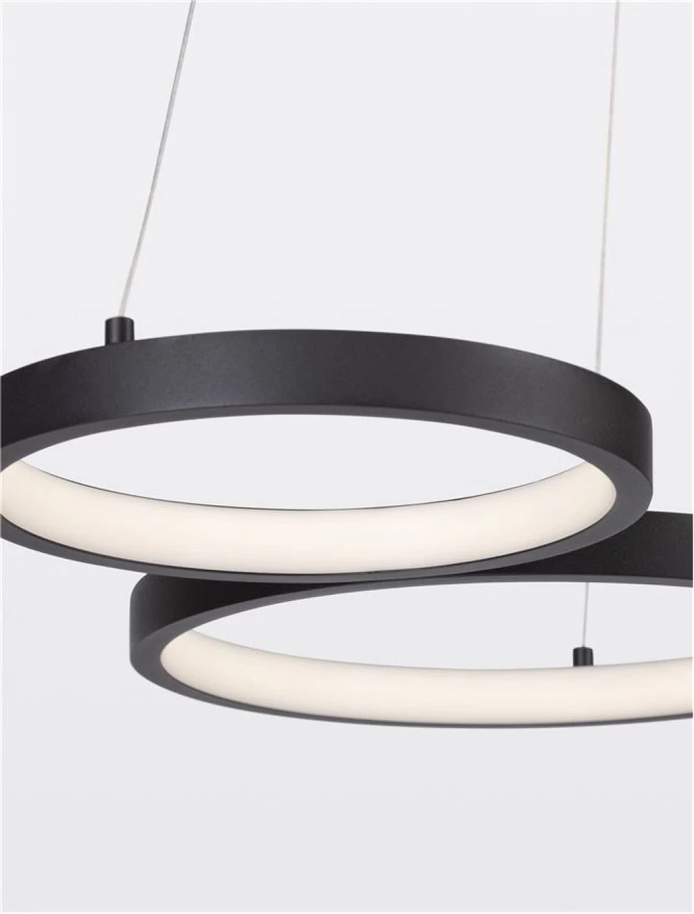 Lustra din Aluminiu Negru H120xL55cm IP20 28W 1900lm 3000k MAGNUS