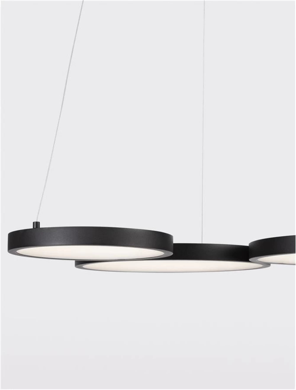Lustra din Aluminiu Negru H120xL55cm IP20 28W 1900lm 3000k MAGNUS