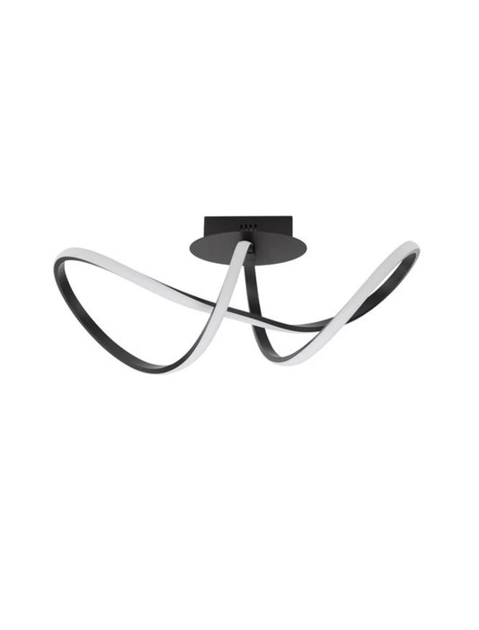 Plafoniera din Aluminiu Negru H27xL61cm IP20 23W 1400lm 3000k AMARA
