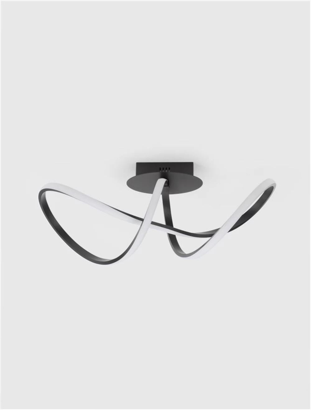 Plafoniera din Aluminiu Negru H27xL61cm IP20 23W 1400lm 3000k AMARA