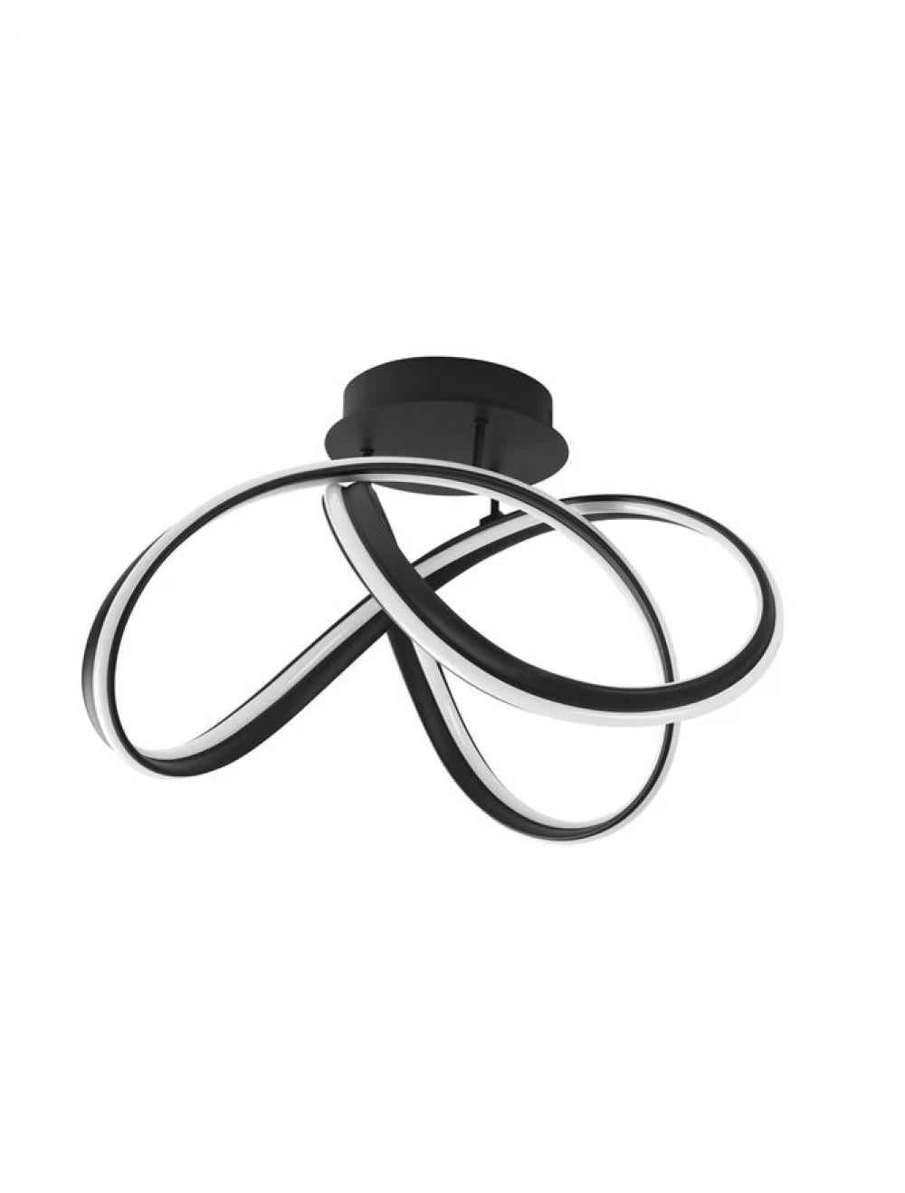 Plafoniera din Aluminiu Negru H36xL52cm IP20 60W 4746lm 3000k TRUNO
