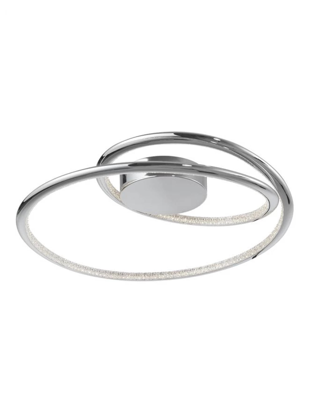 Plafoniera structura din Aluminiu Argintiu si abajur din Acrilic Transparent H11.5xL49.5cm IP20 27W 1890lm 3000k PLASENCIA